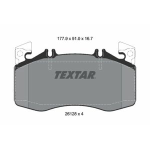 TEXTAR Sada brzdových platničiek kotúčovej brzdy 2612801