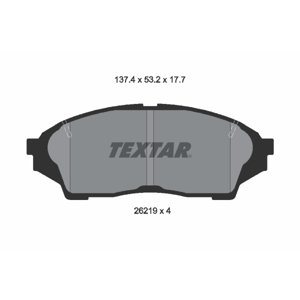 TEXTAR Sada brzdových platničiek kotúčovej brzdy 2621901
