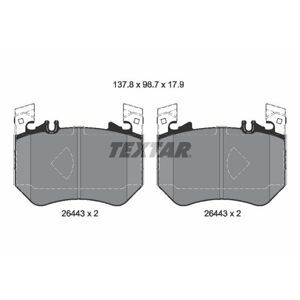 TEXTAR Sada brzdových platničiek kotúčovej brzdy 2644301
