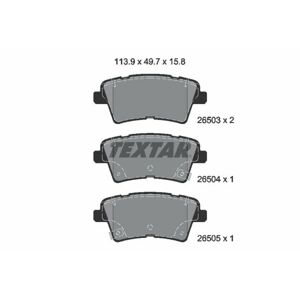 TEXTAR Sada brzdových platničiek kotúčovej brzdy 2650301