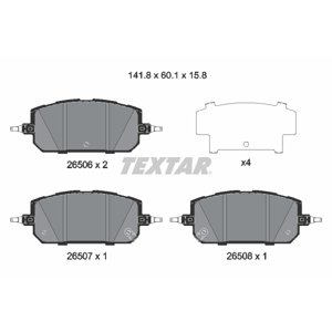TEXTAR Sada brzdových platničiek kotúčovej brzdy 2650601