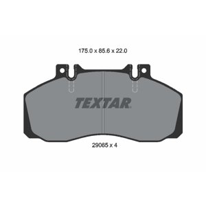 TEXTAR Sada brzdových platničiek kotúčovej brzdy 2906504
