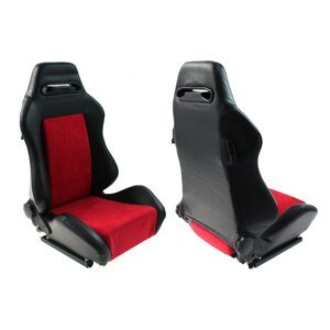 Športová sedačka R-LOOK PVC BLACK / RED