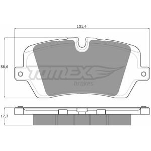 TOMEX Sada brzdových platničiek kotúčovej brzdy TX 18-34