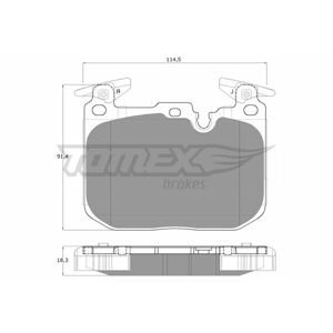 TOMEX Sada brzdových platničiek kotúčovej brzdy TX 18-48