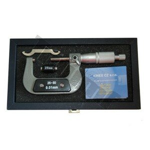 Strmeňový mikrometer 25-50 mm, 0,01, DIN 863