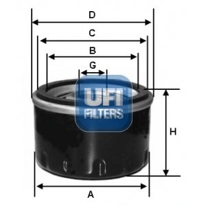 UFI Olejový filter 2356400