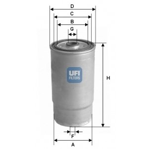 UFI Palivový filter 2401200