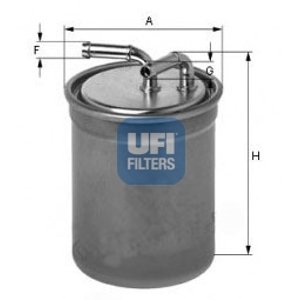 UFI Palivový filter 2401600