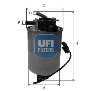 UFI Palivový filter 2401801