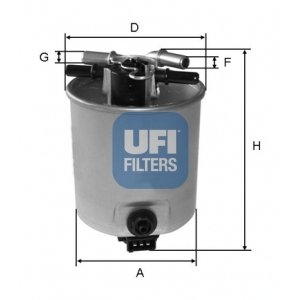 UFI Palivový filter 2402501