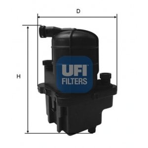 UFI Palivový filter 2408800