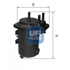 UFI Palivový filter 2409800