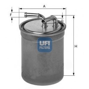 UFI Palivový filter 2410600