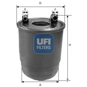 UFI Palivový filter 2411200