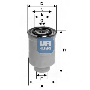 UFI Palivový filter 2411900