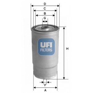 UFI Palivový filter 2412200