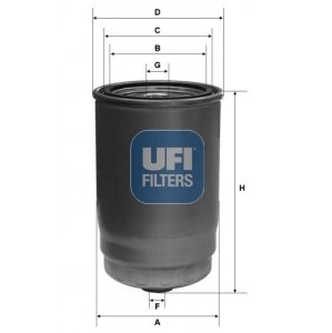 UFI Palivový filter 2412300