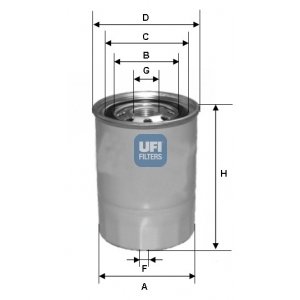 UFI Palivový filter 2432700