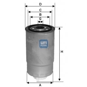 UFI Palivový filter 2435002
