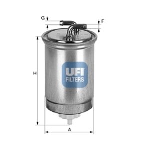 UFI Palivový filter 2436500