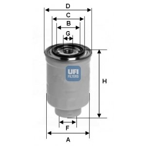 UFI Palivový filter 2436600