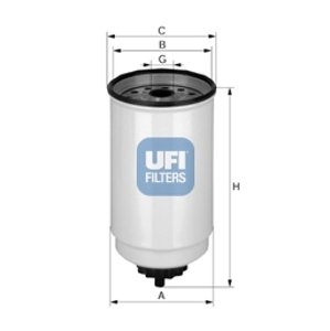 UFI Palivový filter 2437100