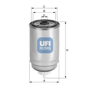 UFI Palivový filter 2443900