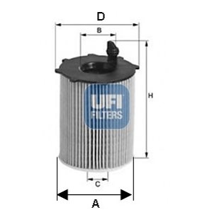 UFI Olejový filter 2514200