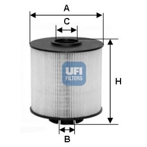 UFI Palivový filter 2601700