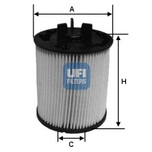 UFI Palivový filter 2602300