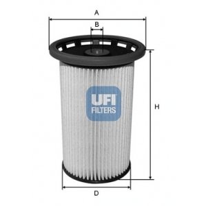 UFI Palivový filter 2602500