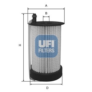 UFI Palivový filter 2603100