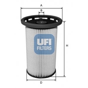 UFI Palivový filter 2603800