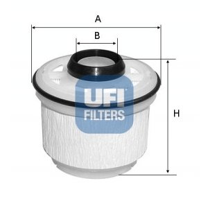 UFI Palivový filter 2604500