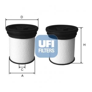 UFI Palivový filter 2604700