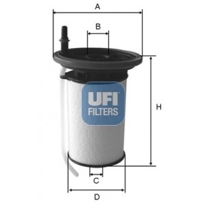 UFI Palivový filter 2605200