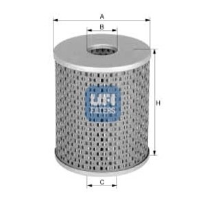 UFI Palivový filter 2665200