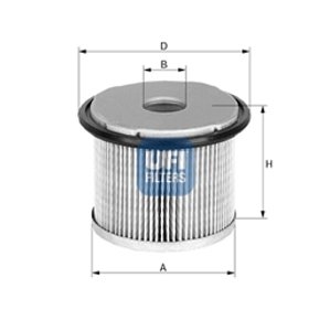 UFI Palivový filter 2668200