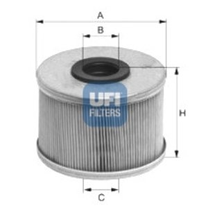 UFI Palivový filter 2668600