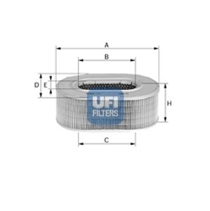 UFI Vzduchový filter 2707101