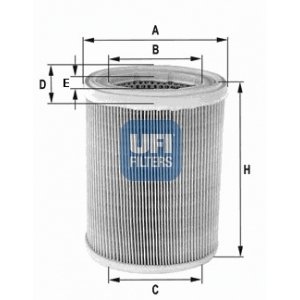 UFI Vzduchový filter 2725200