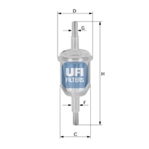 UFI Palivový filter 3100900
