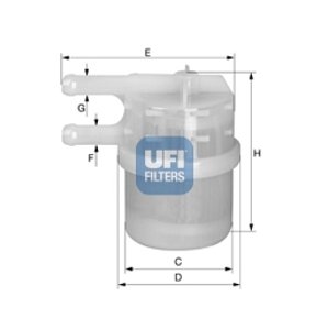 UFI Palivový filter 3102000