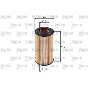 VALEO Olejový filter 586501