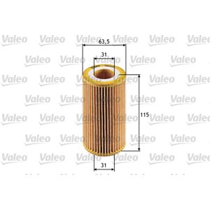 VALEO Olejový filter 586505