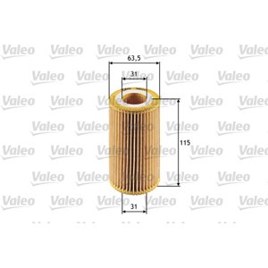 VALEO Olejový filter 586524