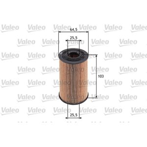 VALEO Olejový filter 586533