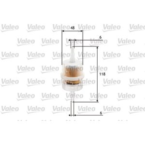 VALEO Palivový filter 587011