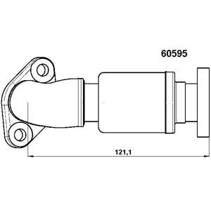 WAHLER Potrubie AGR-ventilu 60595D